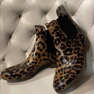 J. Crew Leopard Print Winter & Rain Boots